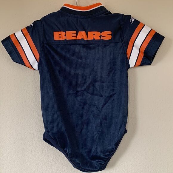 Chicago Bears NFL Blue Satin Jersey 24 Months‎ baby Creeper One-Piece Reebok - Picture 3 of 5